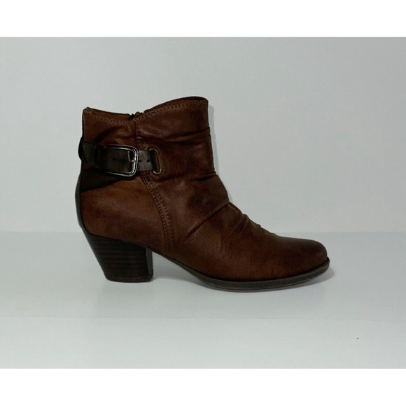 Beartraps Brown Side Zip Boots - Women's Size 8 M Booties Rikita - Picture 8 of 16